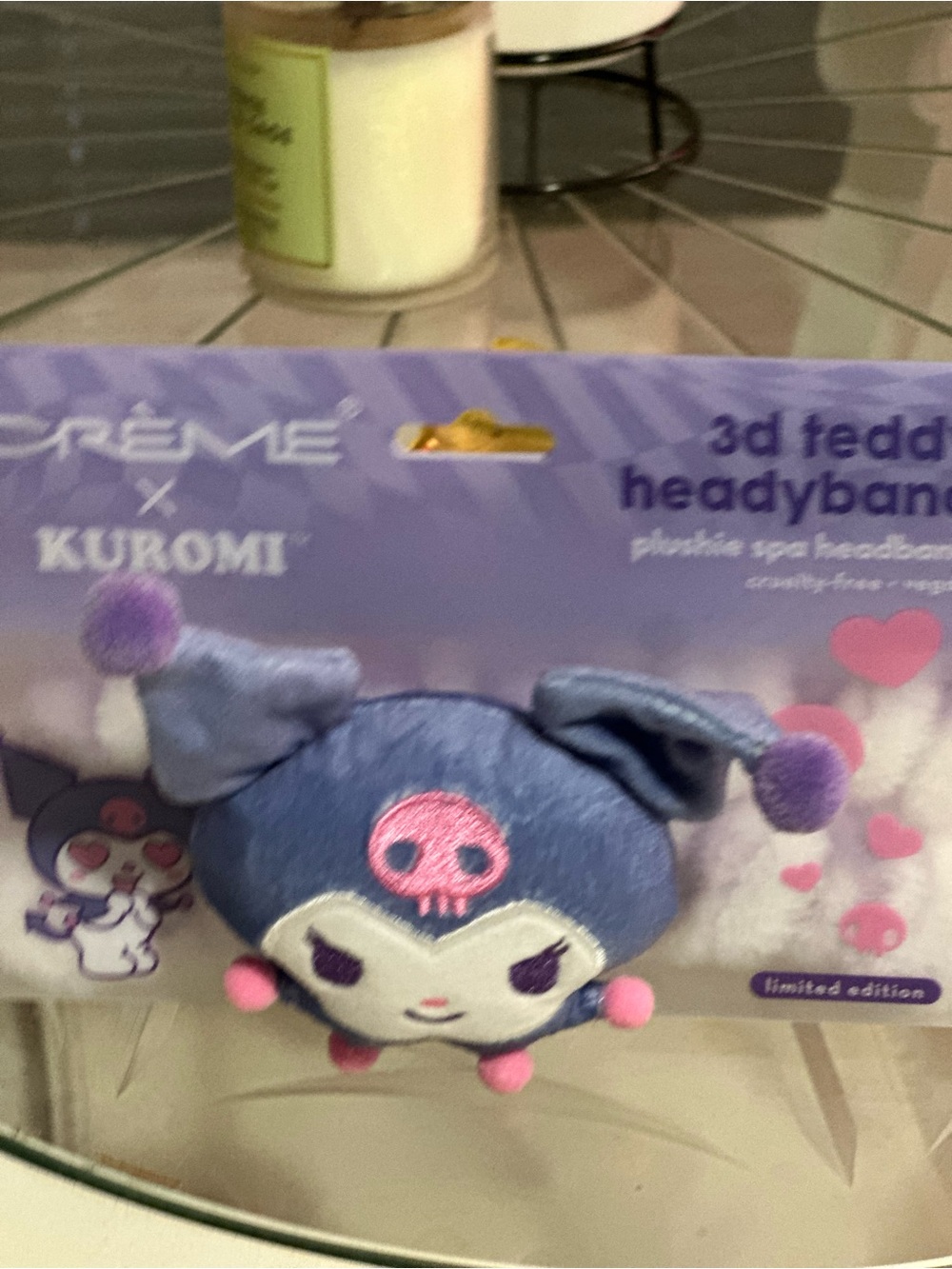 Kut from the Kloth Purple and Pink Kuromi 3D Teddy Headband - Picture 2 of 4